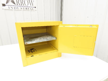 Eagle 1901 Yellow Flammable Cabinet 2 Gallon Capacity Single Shelf