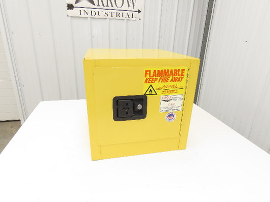 Eagle 1901 Yellow Flammable Cabinet 2 Gallon Capacity Single Shelf