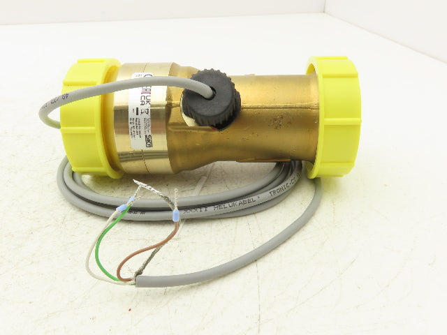 Sika VT4025MSHNP000F Turbine Flow Meter Sensor 10 Bar G1-1/4" 10-30VDC Brass