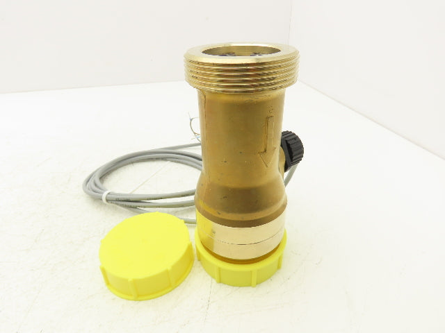 Sika VT4025MSHNP000F Turbine Flow Meter Sensor 10 Bar G1-1/4" 10-30VDC Brass