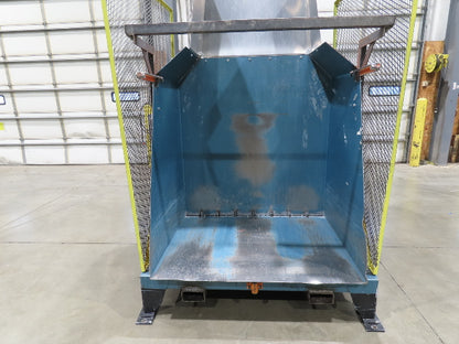 Una-Dyn Hydraulic Tote Dumper Gaylord Box Tipper 48x40" 1.5Hp 460V 3PH