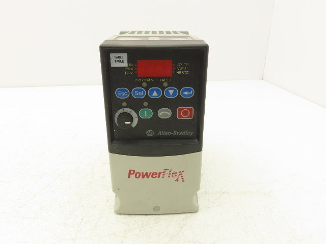 Allen Bradley 22A-D2P3N104 PowerFlex 4 VFD Variable Speed AC Drive 1Hp 460V 3PH