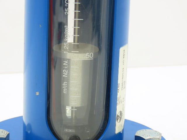 Kirchner & Tochter FA 60 Flow Meter 8 Bar 9-1/2" x 2-1/8" Sight Glass m3/h