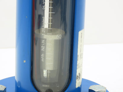 Kirchner & Tochter FA 60 Flow Meter 8 Bar 9-1/2" x 2-1/8" Sight Glass m3/h