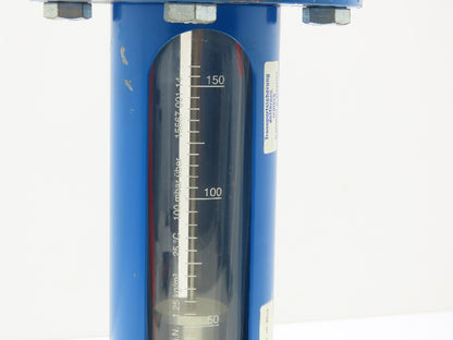 Kirchner & Tochter FA 60 Flow Meter 8 Bar 9-1/2" x 2-1/8" Sight Glass m3/h