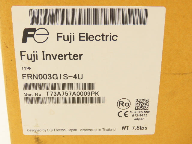 Fuji Electric FRENIC-MEGA FRN003G1S-4U Inverter VFD AC Drive 3Hp 480V 3PH