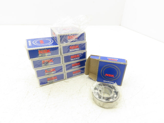 NSK 6203C3 Ball Bearing 17mm-ID x 40mm-OD x 12mm-Width Lot of 10