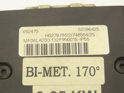 Konecrane MF06LA200-132F95001E-IP55 Walking/Travel  Motor 120 Hz 460V Helical Dr