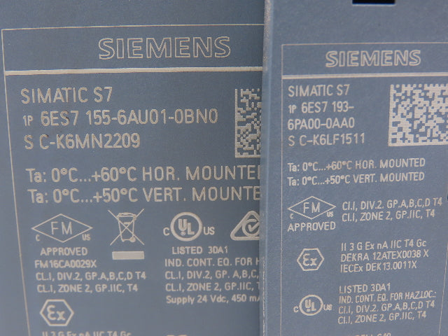 Siemens 6ES7 155-6AU01-0BN0 SIMATIC S7 PROFINET Interface Module IM 155-6PN
