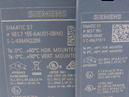 Siemens 6ES7 155-6AU01-0BN0 SIMATIC S7 PROFINET Interface Module IM 155-6PN