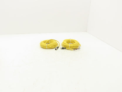 Banner QDE-825D Quick Disconnect Cable Cordset 8-Pin Female 22AWG 8M  Lot of 2