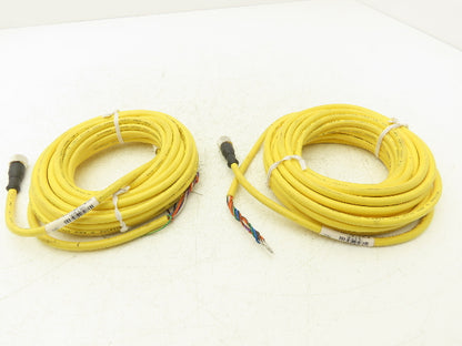 Banner QDE-825D Quick Disconnect Cable Cordset 8-Pin Female 22AWG 8M  Lot of 2