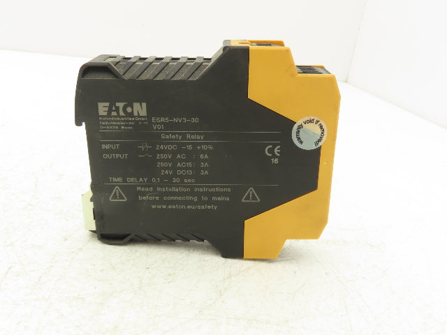 Eaton ESR5-NV3-30V01 Safety Coupling Relay 24VDC/250VAC 1-30 Second