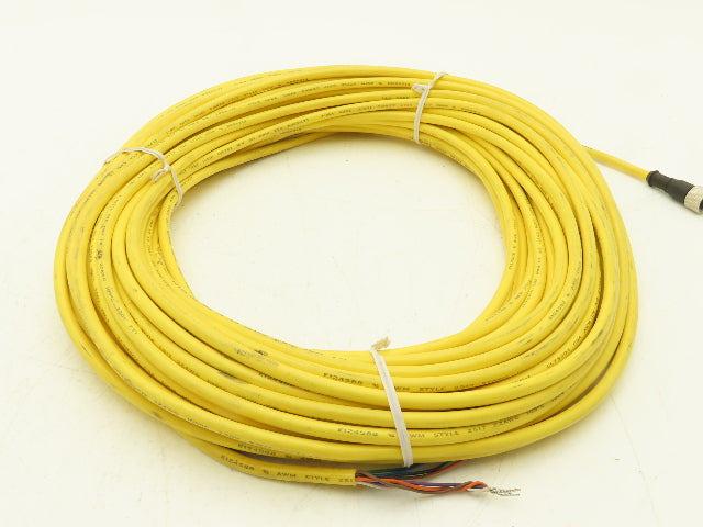 Banner QDE-8100D 8-Pin M12 Female Cordset 8x 22AWG 30.5 Meter Cable 100Ft