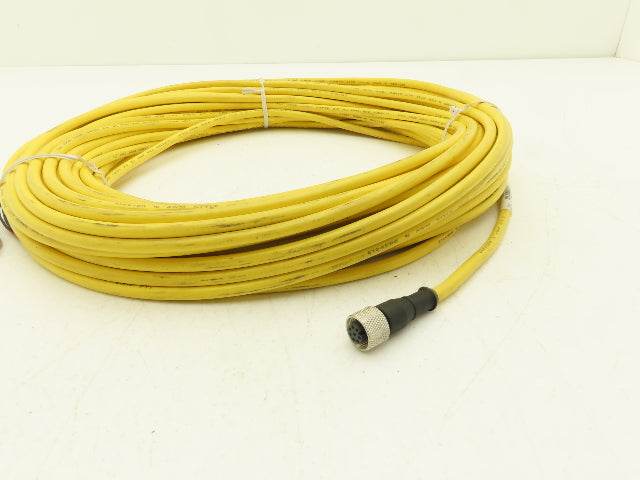 Banner QDE-8100D 8-Pin M12 Female Cordset 8x 22AWG 30.5 Meter Cable 100Ft