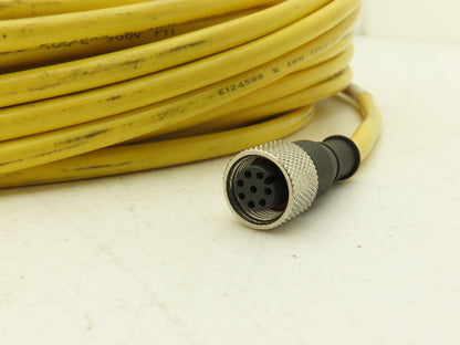 Banner QDE-8100D 8-Pin M12 Female Cordset 8x 22AWG 30.5 Meter Cable 100Ft