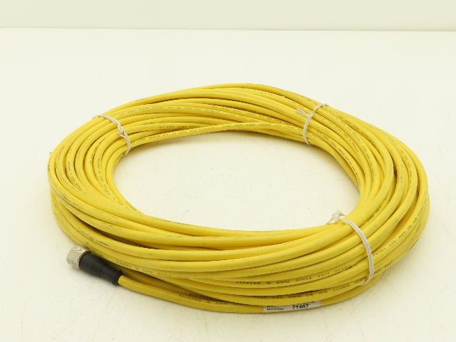 Banner QDE-8100D 8-Pin M12 Female Cordset 8x 22AWG 30.5 Meter Cable 100Ft