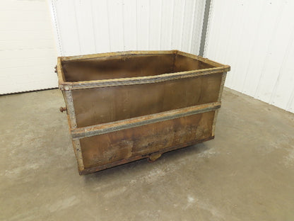 Vintage Tobacco Rolling Cart Factory Bin Steampunk Basket Storage Display Caster
