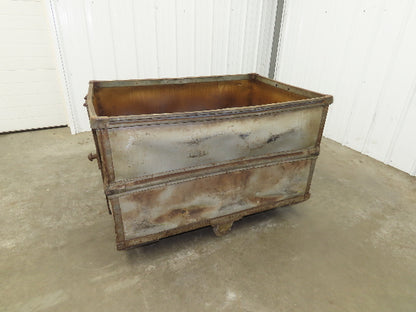 Vintage Tobacco Rolling Cart Factory Bin Steampunk Basket Storage Display Caster