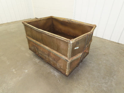 Vintage Tobacco Rolling Cart Factory Bin Steampunk Basket Storage Display Caster