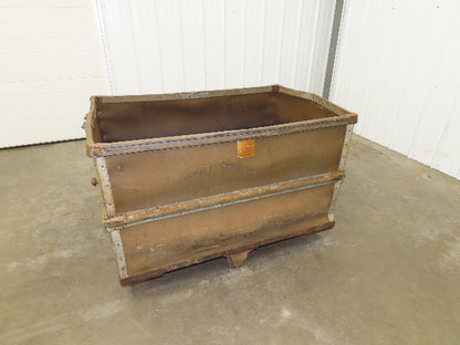 Vintage Tobacco Rolling Cart Factory Bin Steampunk Basket Storage Display Caster