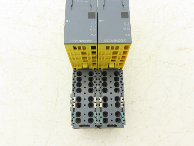 Siemens 6ES7 136-6RA00-0BF0 SIMATIC ET200SP 1RO Electronics Module Lot of 2