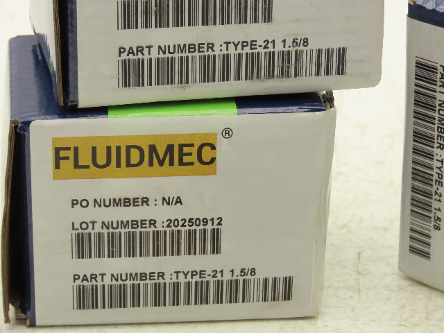 Fluidmec Type-21 1.5/8 Mechanical Seal 1-5/8" Ceramic O-Ring  Lot of 3