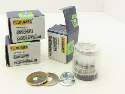 Fluidmec Type-21 1.5/8 Mechanical Seal 1-5/8" Ceramic O-Ring  Lot of 3