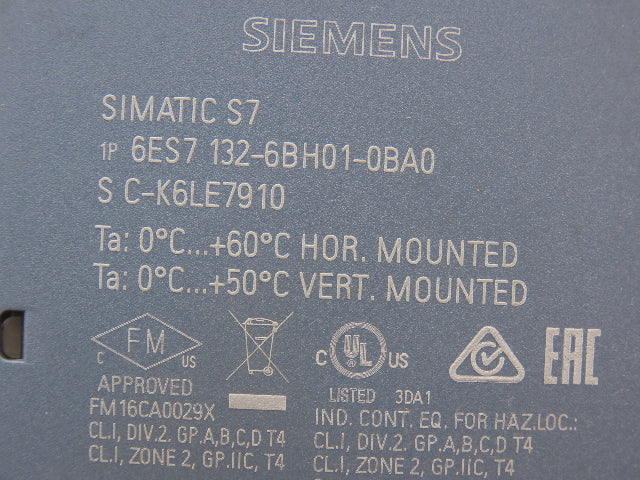 Siemens 6ES7 132-6BH01-0BA0 SIMATIC ET200SP DQ 16x Digital Output 24VDC Lot of 2