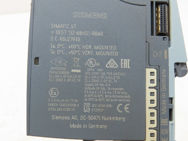 Siemens 6ES7 132-6BH01-0BA0 SIMATIC ET200SP DQ 16x Digital Output 24VDC Lot of 2
