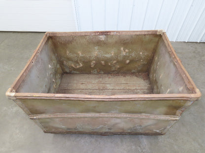 Vintage Tobacco Rolling Cart Factory Bin Steampunk Basket Storage Sutliff