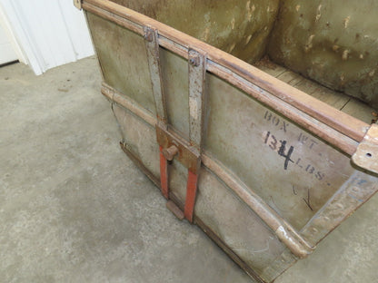 Vintage Tobacco Rolling Cart Factory Bin Steampunk Basket Storage Sutliff