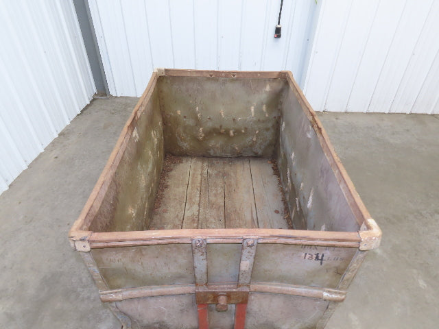 Vintage Tobacco Rolling Cart Factory Bin Steampunk Basket Storage Sutliff