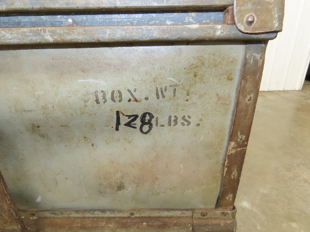 Vintage Tobacco Rolling Cart Factory Bin Steampunk Basket Storage Sutliff