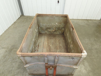 Vintage Tobacco Rolling Cart Factory Bin Steampunk Basket Storage Sutliff