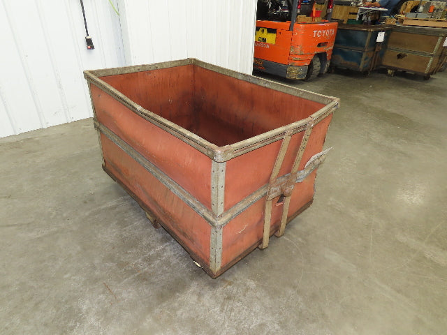 Vintage Tobacco Rolling Cart Factory Bin Steampunk Basket Storage Sutliff Red