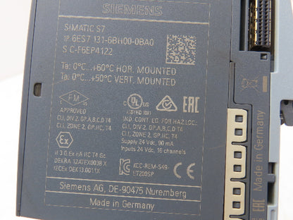 Siemens 6ES7 131-6BH00-0BA0 SIMATIC ET200SP Digital Input DI 16x 24VDC Lot of 2