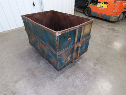 Vintage Tobacco Rolling Cart Factory Bin Steampunk Basket Storage Sutliff Blue
