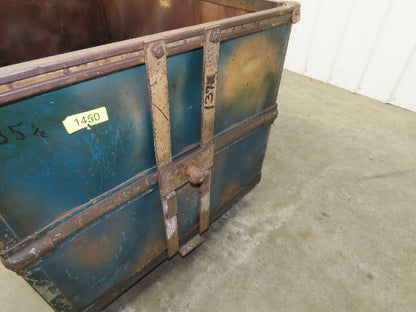 Vintage Tobacco Rolling Cart Factory Bin Steampunk Basket Storage Sutliff Blue
