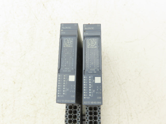 Siemens 6ES7 131-6BH00-0BA0 SIMATIC ET200SP Digital Input DI 16x 24VDC Lot of 2