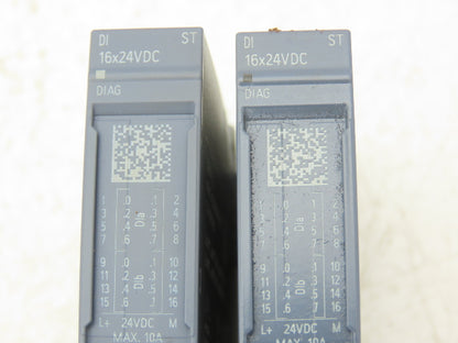 Siemens 6ES7 131-6BH00-0BA0 SIMATIC ET200SP Digital Input DI 16x 24VDC Lot of 2