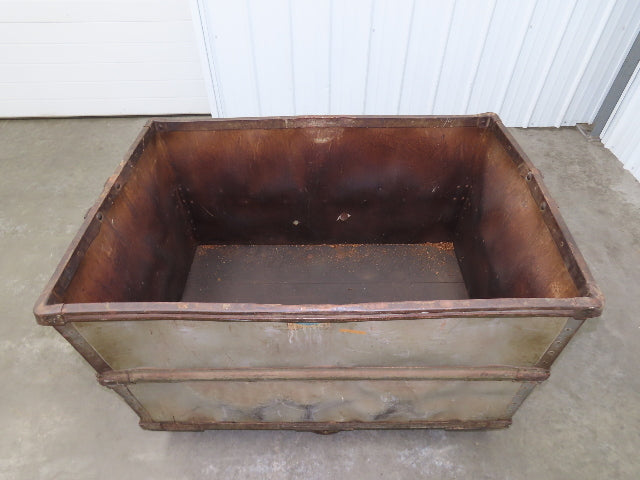 Vintage Tobacco Rolling Cart Factory Bin Steampunk Basket Storage Sutliff