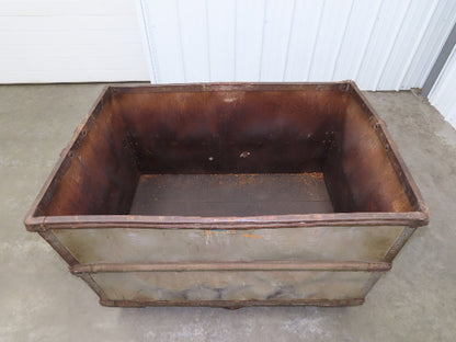 Vintage Tobacco Rolling Cart Factory Bin Steampunk Basket Storage Sutliff