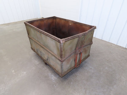 Vintage Tobacco Rolling Cart Factory Bin Steampunk Basket Storage Sutliff
