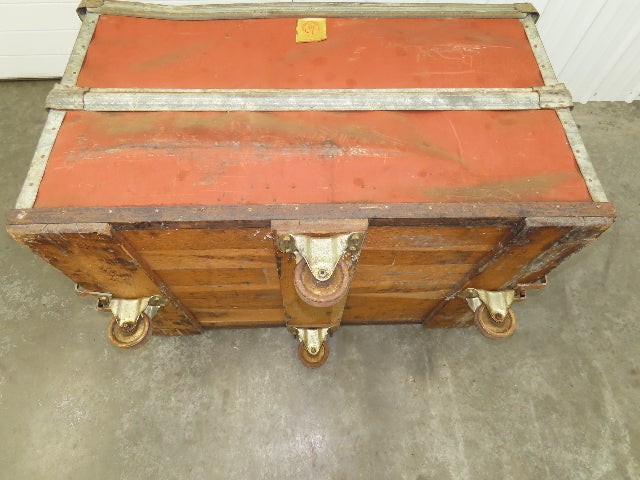 Vintage Tobacco Rolling Cart Factory Bin Steampunk Basket Storage Sutliff