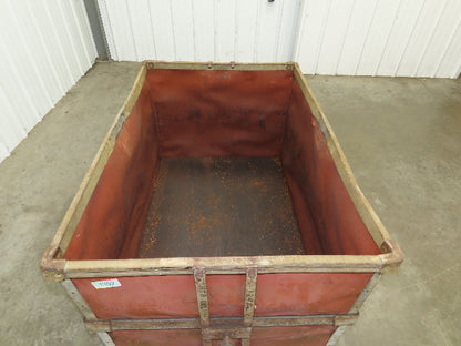 Vintage Tobacco Rolling Cart Factory Bin Steampunk Basket Storage Sutliff