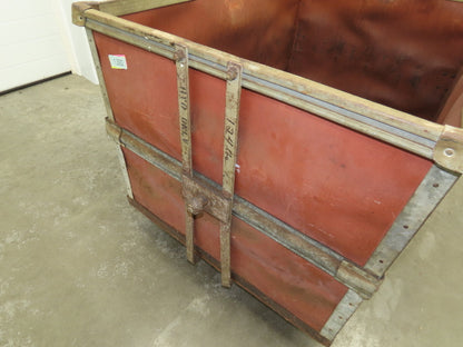 Vintage Tobacco Rolling Cart Factory Bin Steampunk Basket Storage Sutliff