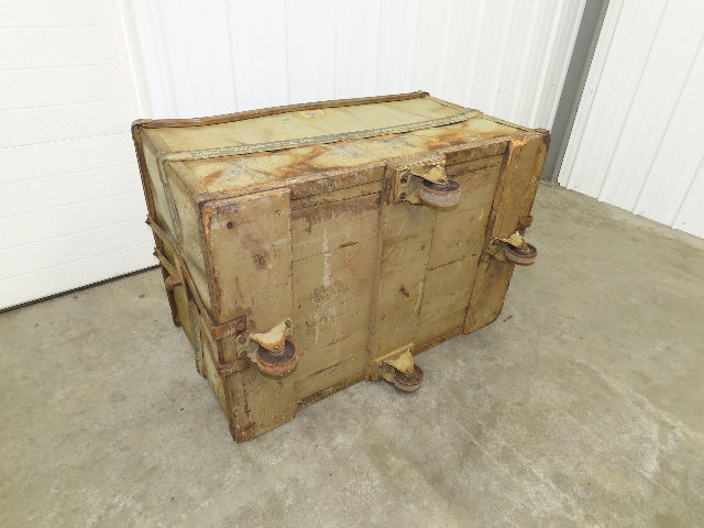 Diamond Fibre Vintage Sutliff Tobacco Rolling Cart Factory Bin Steampunk Storage
