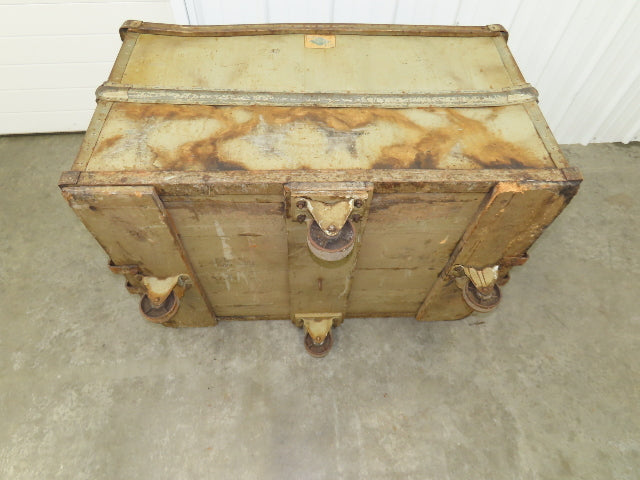 Diamond Fibre Vintage Sutliff Tobacco Rolling Cart Factory Bin Steampunk Storage