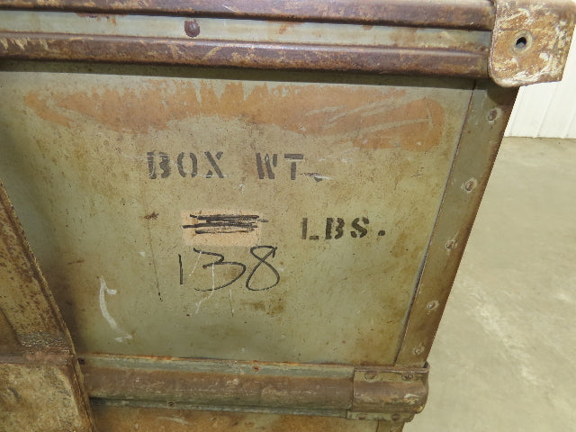 Diamond Fibre Vintage Sutliff Tobacco Rolling Cart Factory Bin Steampunk Storage